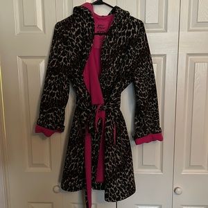 Betsey Johnson cozy robe with hood